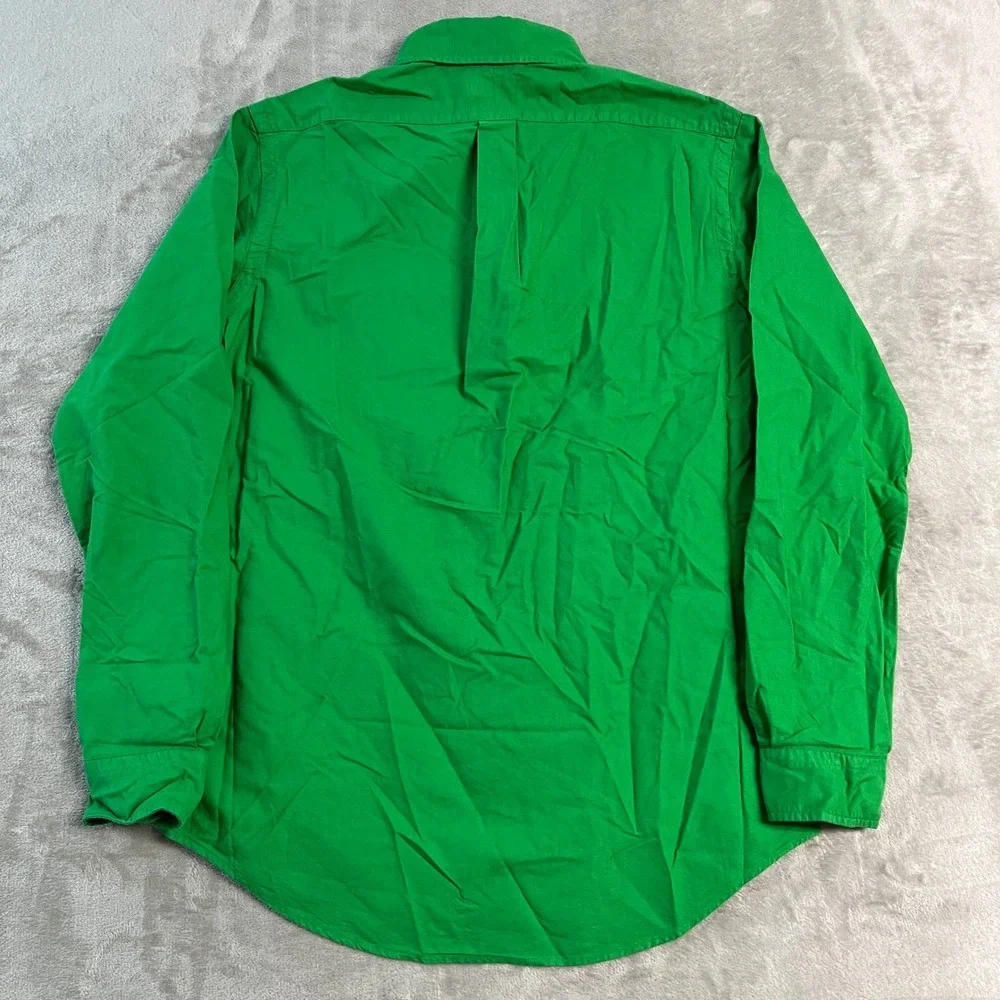 NWT Polo Ralph Lauren Mens Classic Fit Oxford Shirt Green Long Sleeve Medium
